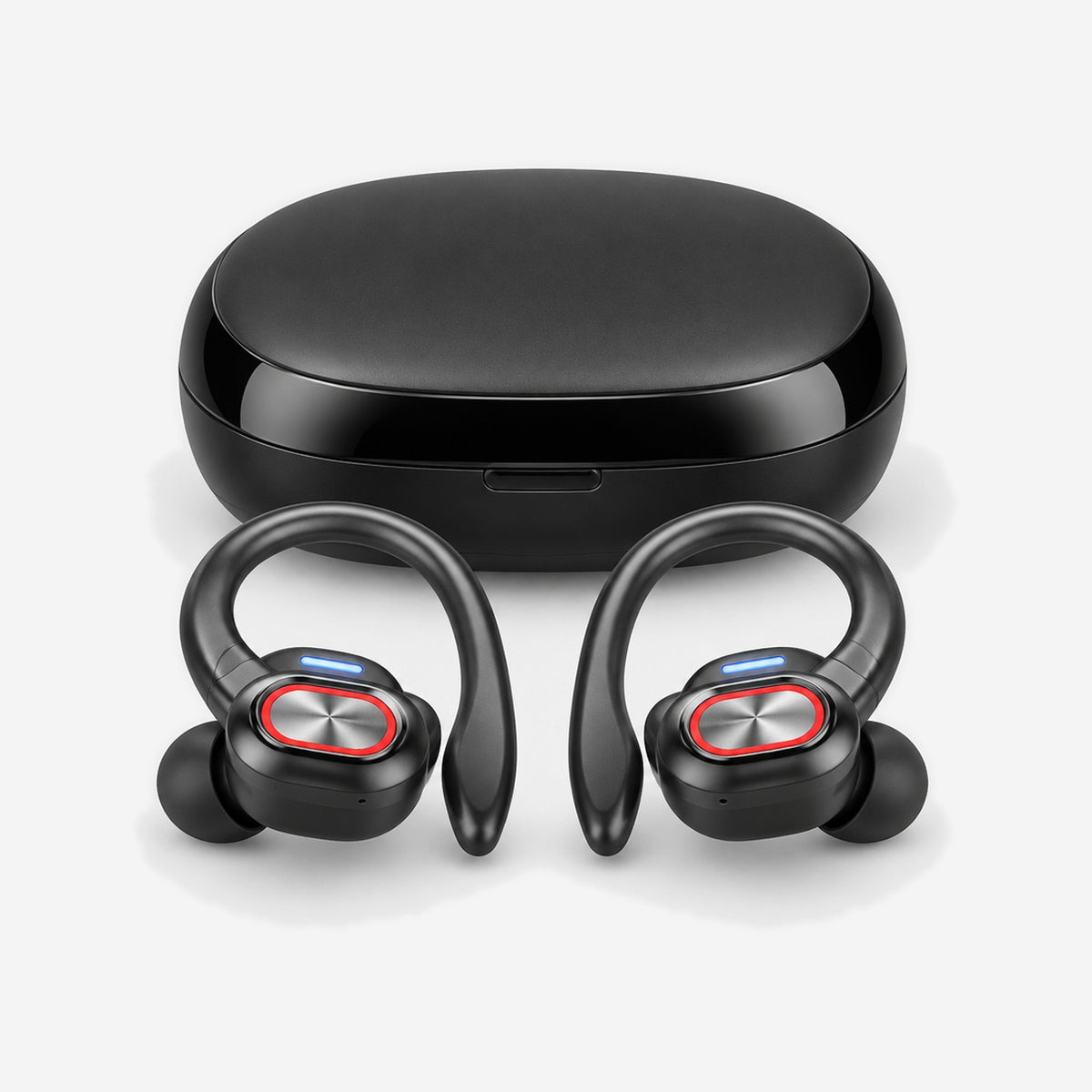 Sport wireless earbuds with case