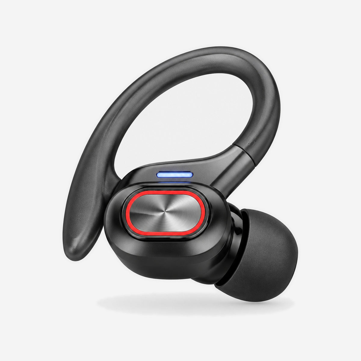 Sport wireless earbud close-up